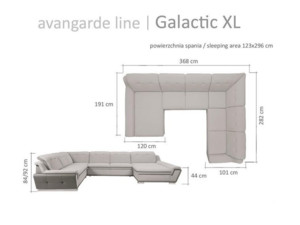Sedací souprava rohová Galactic XL