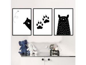 Plakát do dětského pokojíčku s medvědem