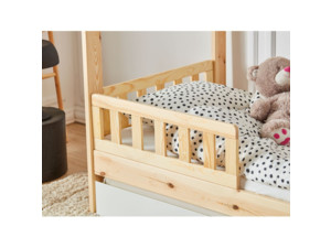 Sada 2 dřevěných zábran Pinio Classic na postel 200x90 cm