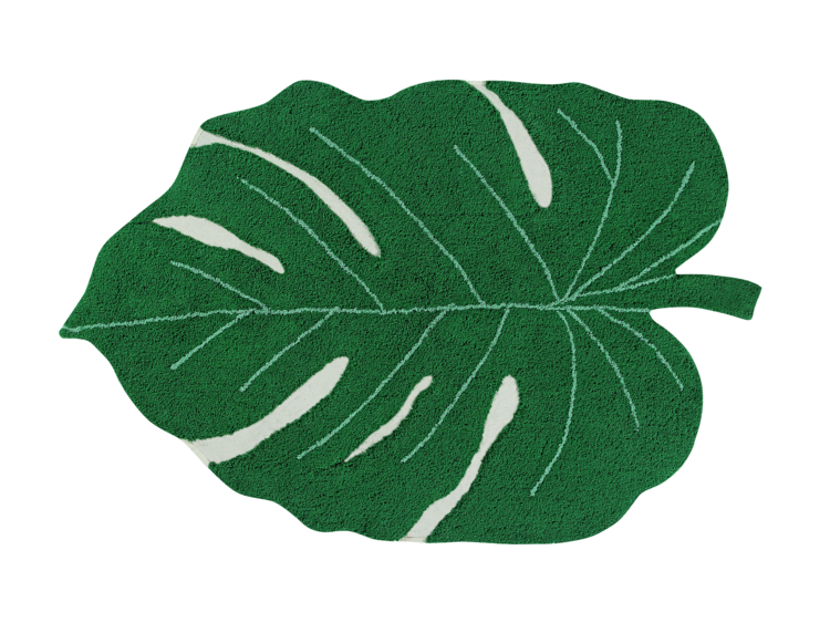 Bavlněný koberec list Lorena Canals - zelený Monstera