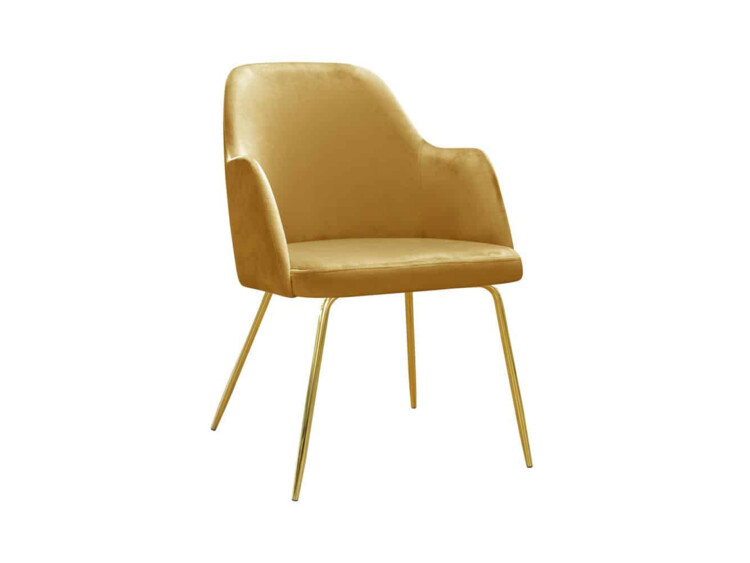 Židle s područkami Caprice ideal gold