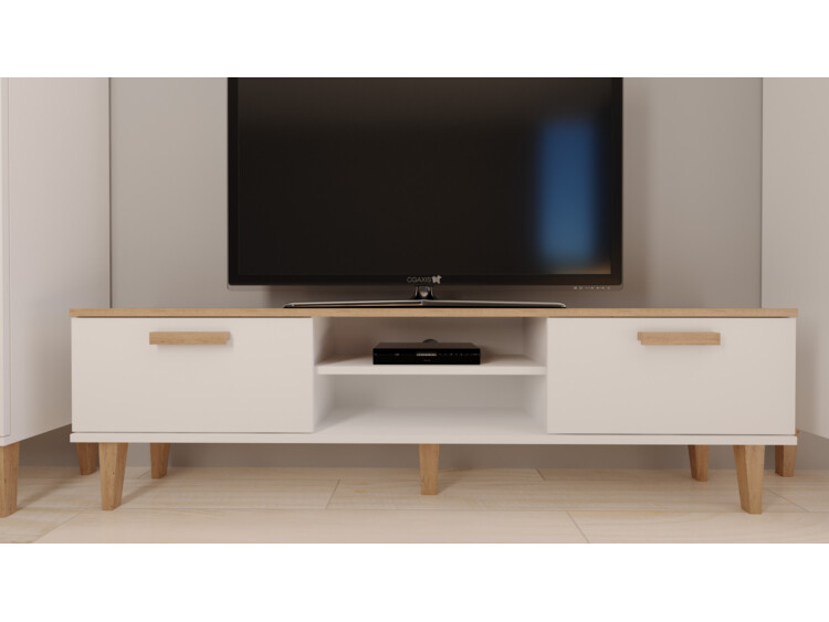Televizní stolek RTV Denver 160 cm - bílý
