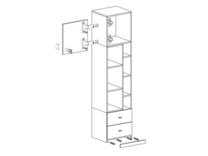 Regál Mobi MO-6 L/P