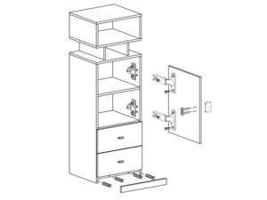 Regál Mobi MO-8 L/P