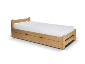 Postel Relax 140 (masiv) s úložným prostorem