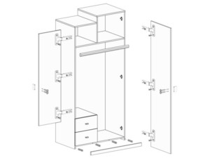 Šatní skříň Tablo TA-3