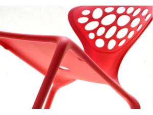 Židle Natural - červená