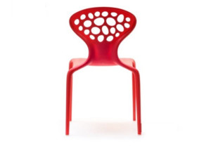 Židle Natural - červená
