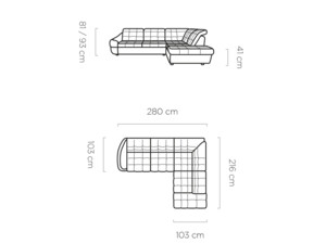 Sedací souprava rohová Infinity L