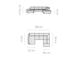 Sedací souprava rohová Infinity XL R1