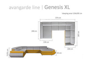 Sedací souprava rohová Genesis XL