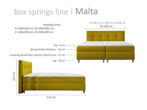 Postel Boxspring Malta (180)