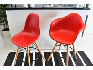 Barová židle EPS Wood 1 červená
