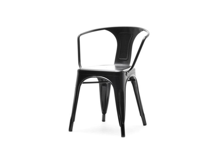 Kovová židle Factory 2 - černá