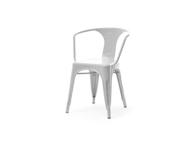 Kovová židle Factory 2 - šedá