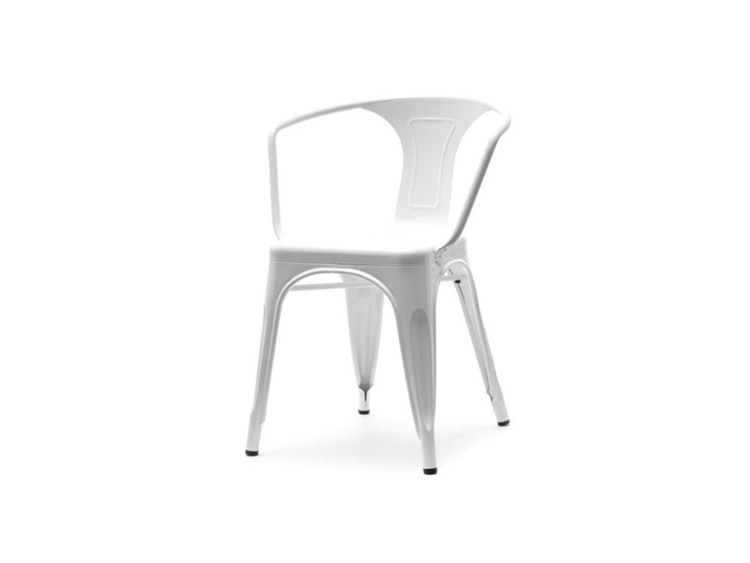 Kovová židle Factory 2 - bílá