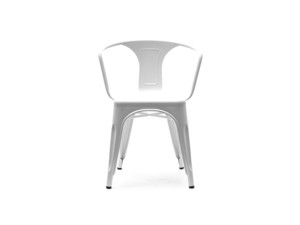 Kovová židle Factory 2 - bílá