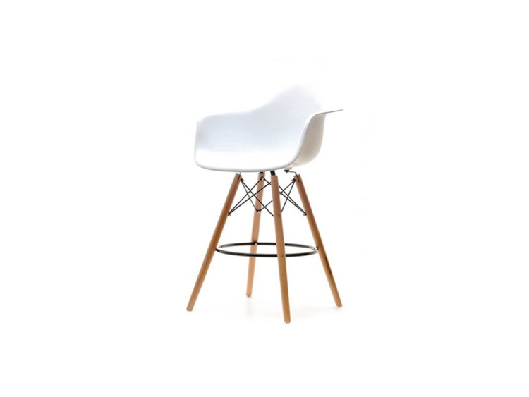Barová židle EPS Wood 2 bílá