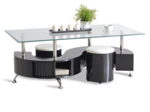 Konferenční stolek Aria - černý
