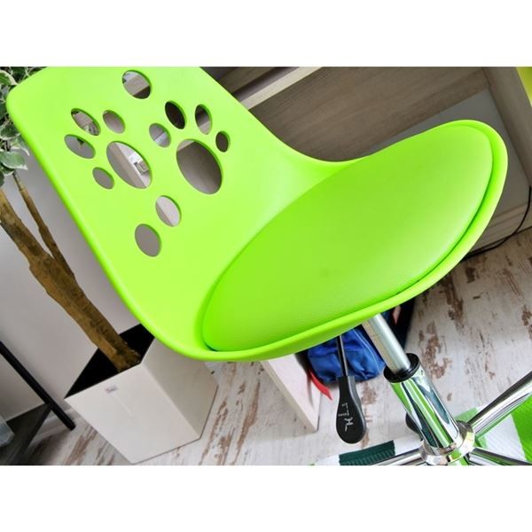 Dětská otočná židle Foot - zelená