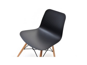 Židle Caro Wood černá