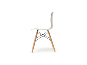 Židle Caro Wood bílá