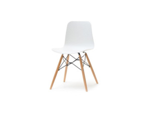 Židle Caro Wood bílá