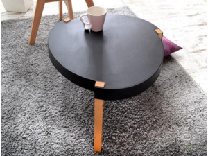 Odkládací stolek Twist - černý