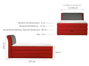 Postel Boxspring Amalfi (100)