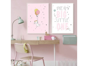 Plakát do dětského pokojíčku Little Rabbit 30 x 40 cm - poslední 2 kusy
