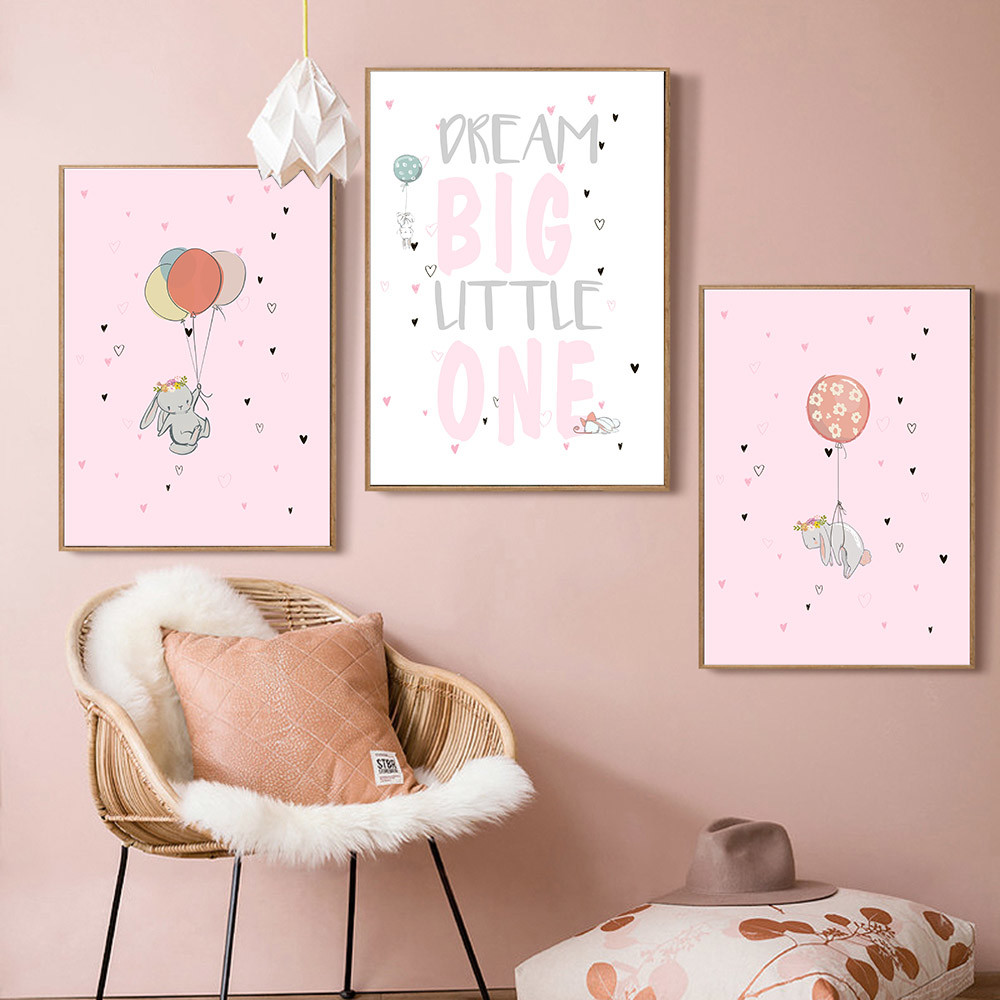 Plakát do dětského pokojíčku Dream Big Little One 30 x 60 cm - poslední 3 kusy
