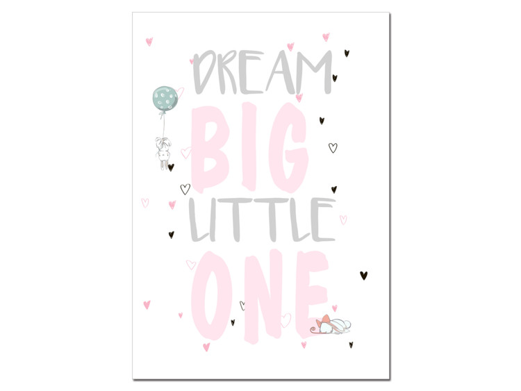 Plakát do dětského pokojíčku Dream Big Little One 30 x 60 cm - poslední 2 kusy