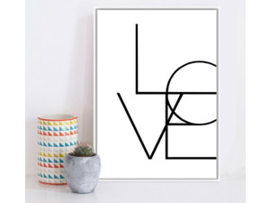 Plakát Love 15 x 20 cm - poslední 1 kus