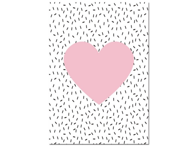 Plakát Pink Heart 30 x 40 cm - poslední 2 kusy