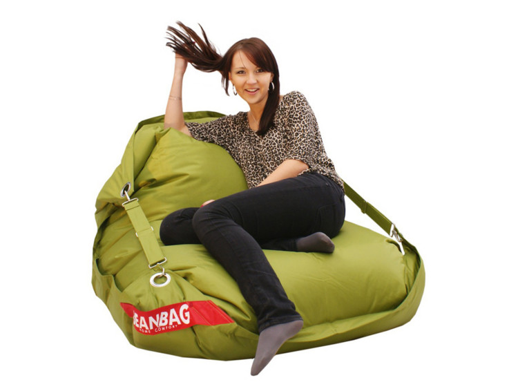 Sedací pytel 189x140 comfort s popruhy green frog