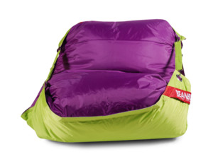 Sedací pytel 189x140 duo limet - purple