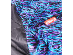 Sedací vak Shaggy Multicolor blue-black-purple