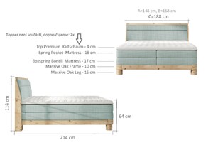 Postel Boxspring Donna (160)