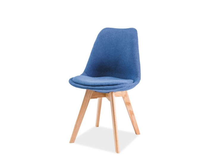 Jídelní židle Dior - modrá/dub