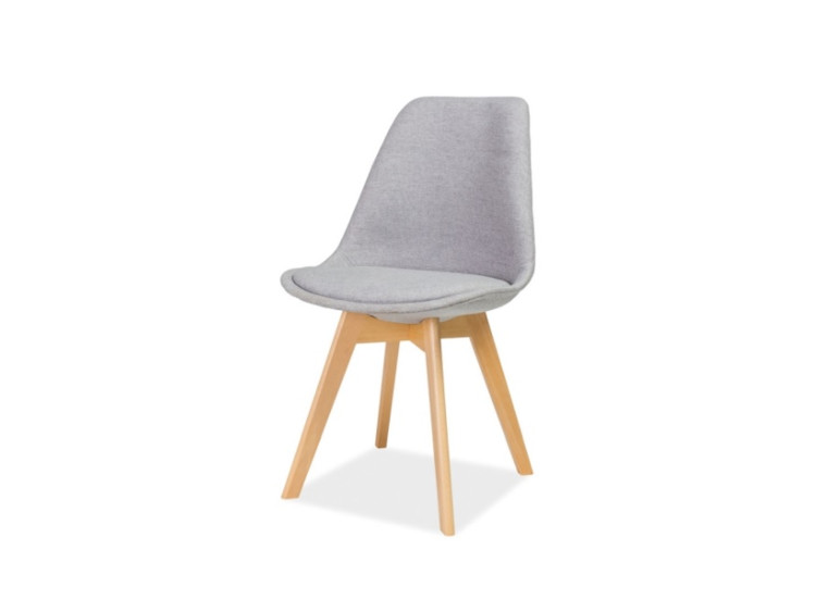Jídelní židle Dior - světle šedá/ buk