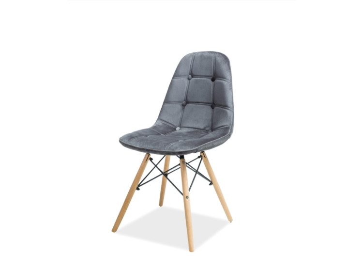 Jídelní židle Axel III - šedý velvet