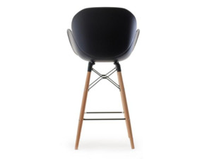 Barová židle Swan Wood black