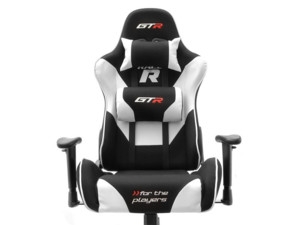 Křeslo pro hráče Racer RGT černo bílé