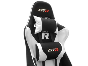 Křeslo pro hráče Racer RGT černo bílé