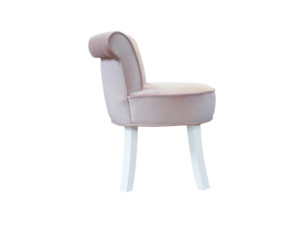 Dětská židlička Loren - růžová, bílé nohy