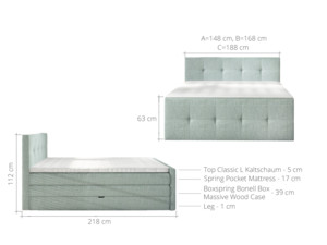 Akce - Postel Boxspring Medino (160)