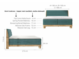 Postel Boxspring Elena (180)