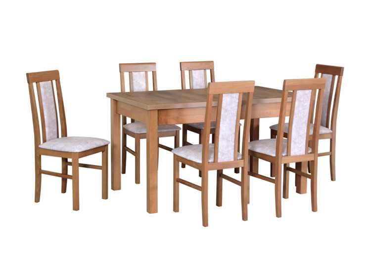 Jídelní stůl Modena I, 6x židle Nilo II