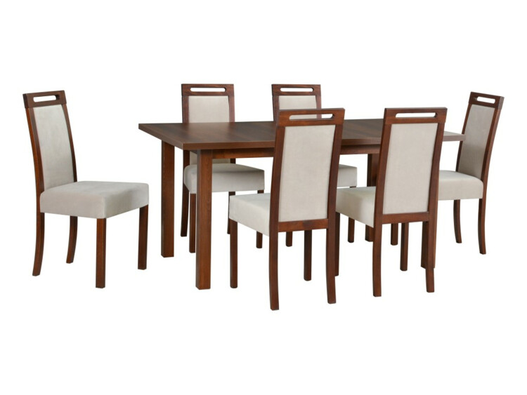 Jídelní stůl Modena II, 6 x židle Roma V