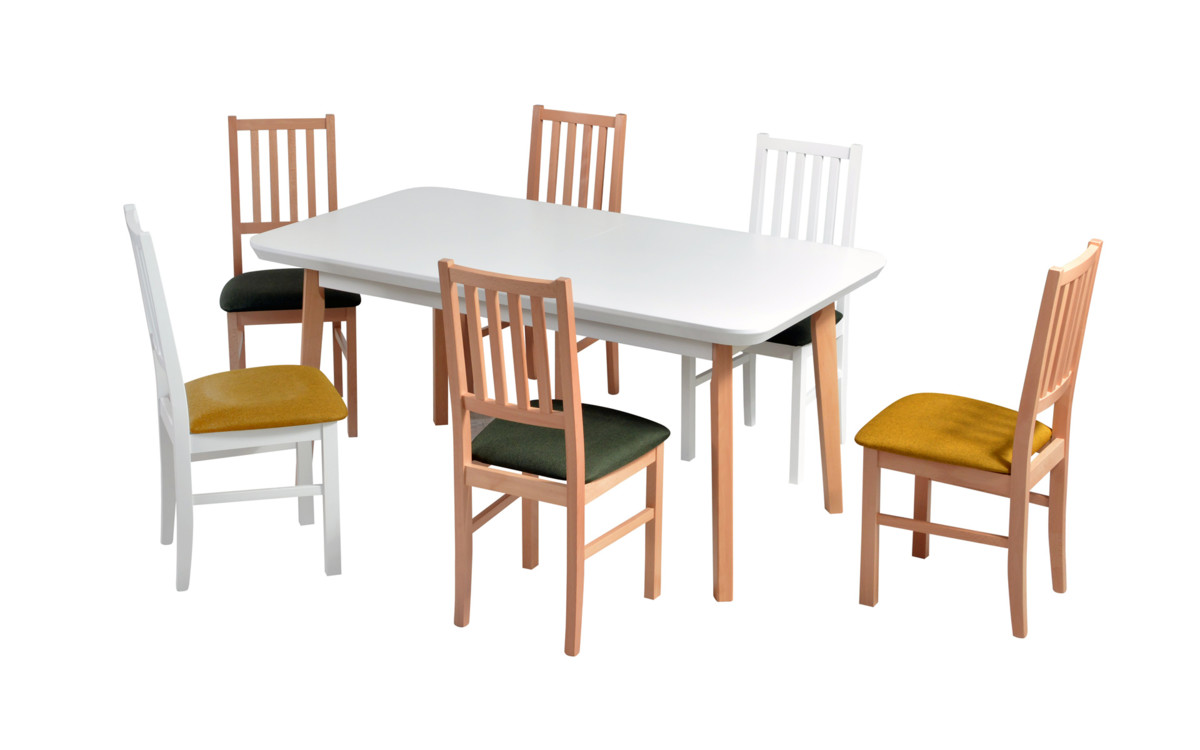 Jídelní stůl Oslo VII, 6x židle Nilo VII